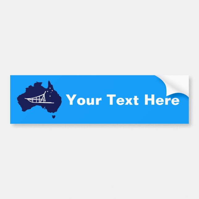 Mushing Down Under Bumper Sticker (Front)