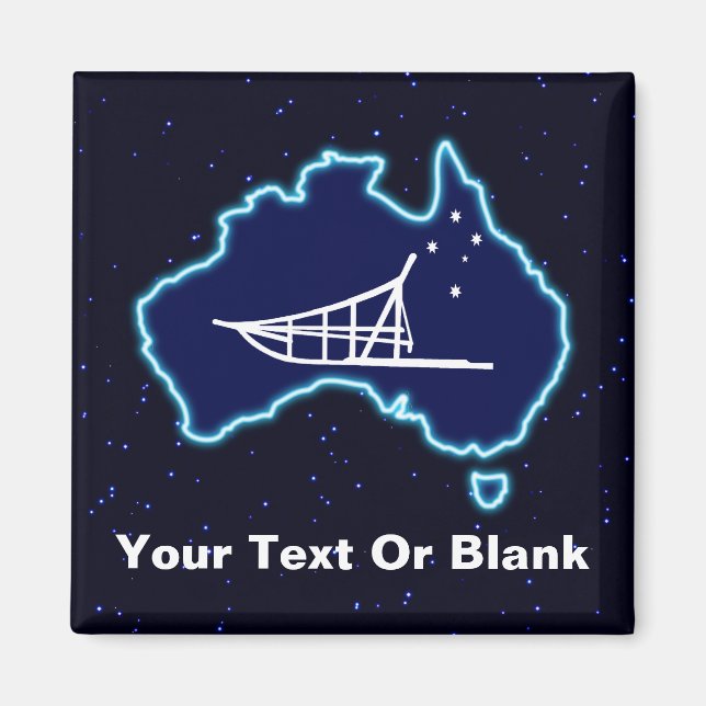 Mushing Down Under Magnet (Front)