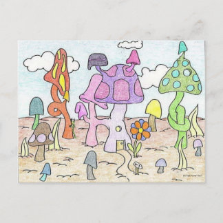 Mushoom House Fun Postcard