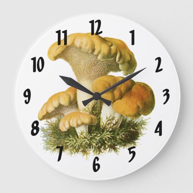 Mushroom 13 Print Large Clock (Front)