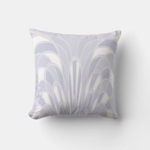 Mushroom Abstract - Art Deco - Lavender Cushion
