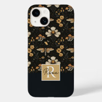 Mushroom and Flowers Fall pattern 