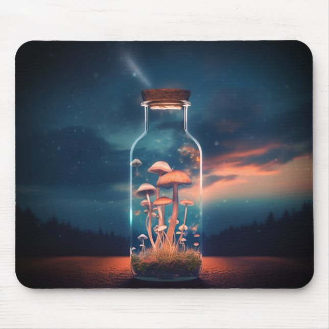 Mushroom Art Mouse Mat (Front)