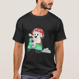 Mushroom as Biker with Scooter.PNG T-Shirt