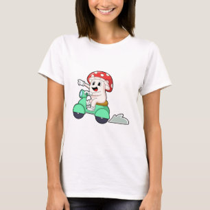 Mushroom as Biker with Scooter.PNG T-Shirt