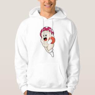 Mushroom at Basketball Sports Hoodie