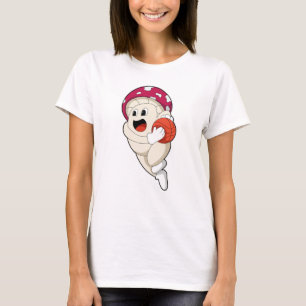 Mushroom at Basketball Sports T-Shirt