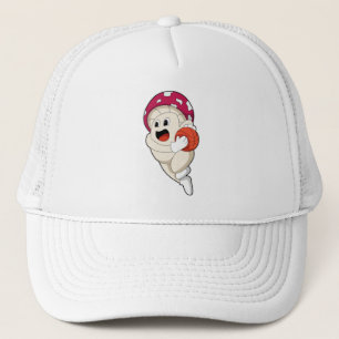Mushroom at Basketball Sports Trucker Hat