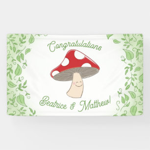 Mushroom Baby Shower Banner