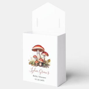 Mushroom Baby Shower Invite, Fall Gender Neutral Favour Box