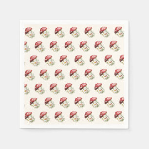 Mushroom Baby Shower Napkin