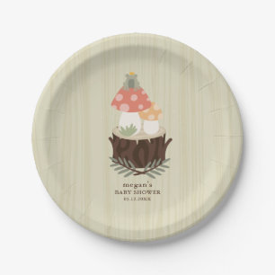 Mushroom Baby Shower Napkin Paper Plate