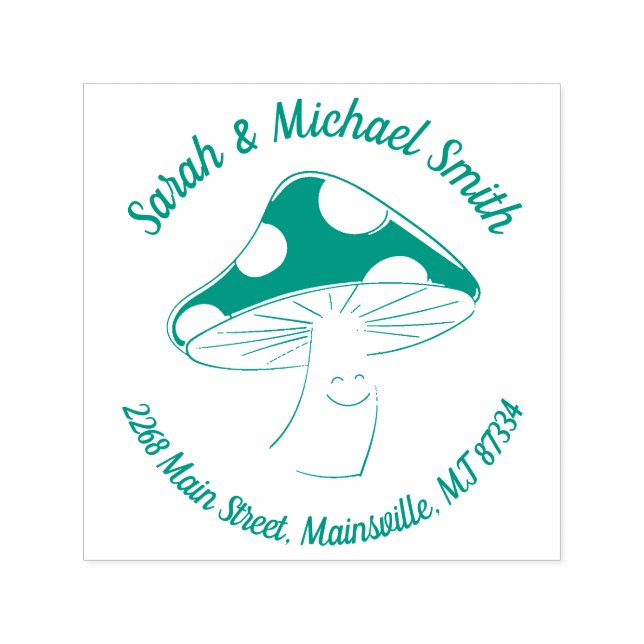 Mushroom Baby Shower Self-inking Stamp (Design)