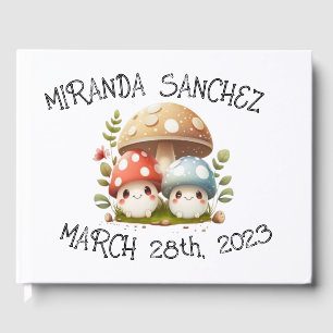 Mushroom Baby Shower Welcome  Guest Book