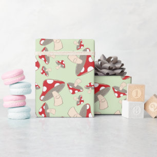 Mushroom Baby Shower Wrapping Paper