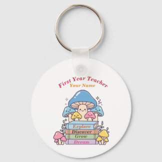 Mushroom Bookish | Pocket-Sized Bookish Fantasy Key Ring