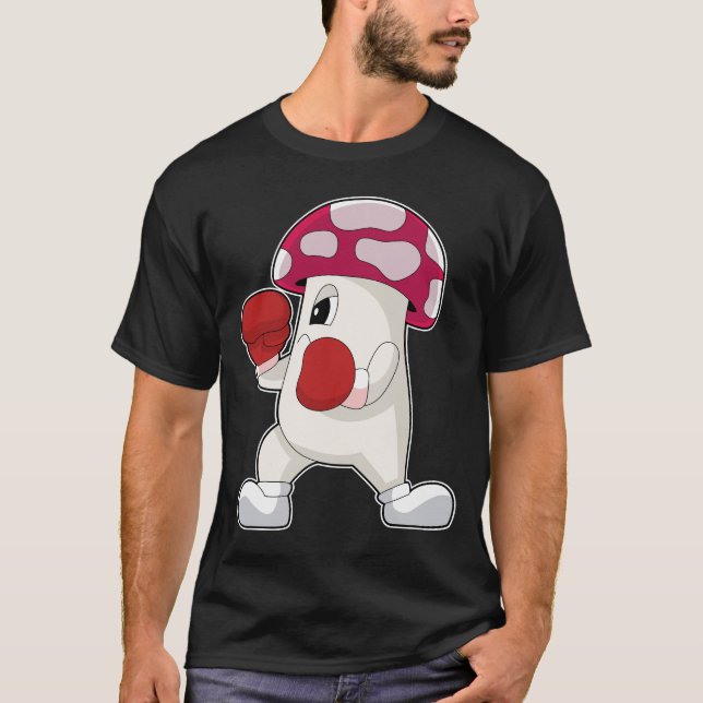 Mushroom Boxer Boxing gloves Boxing T-Shirt (Front)