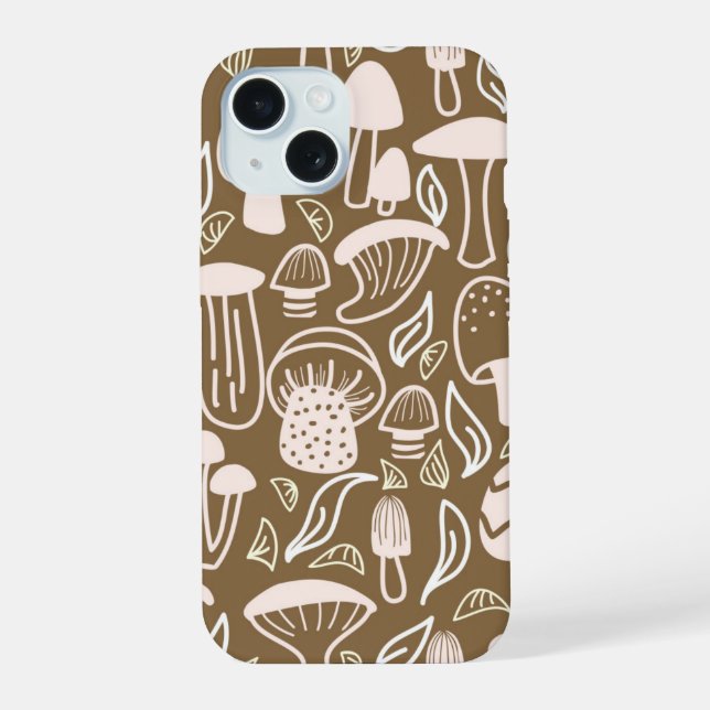 Mushroom Brown iPhone 15 Case (Back)