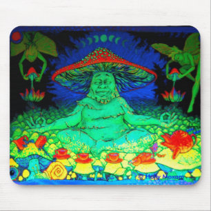 Mushroom Buddah Mousepad