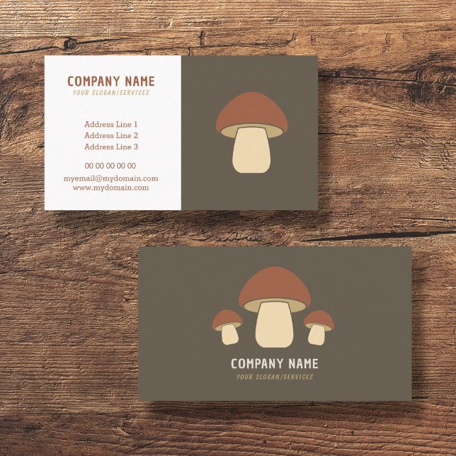 Mushroom Business Card (Mushroom Business Card)