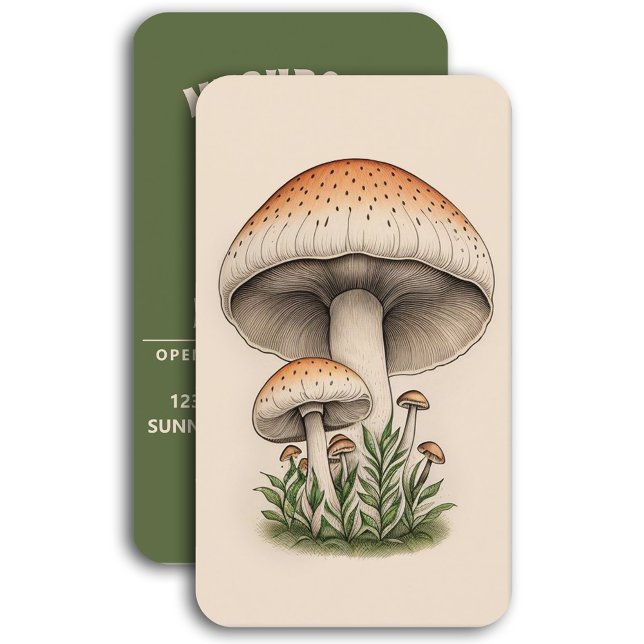 mushroom business card (Creator Uploaded)