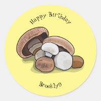 Mushroom cartoon illustration