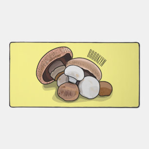 Mushroom cartoon illustration  desk mat