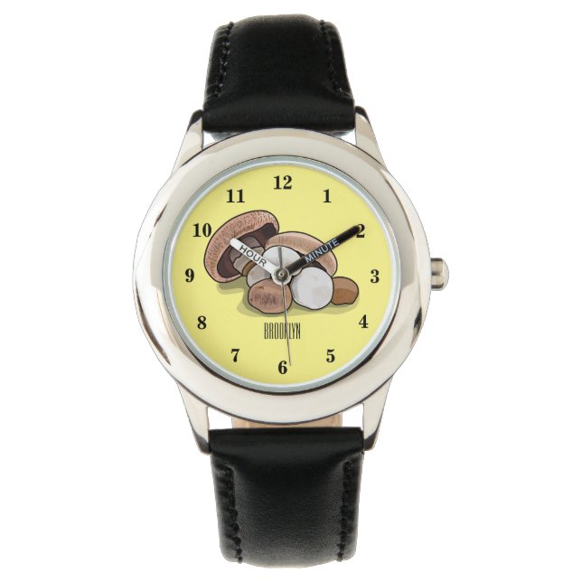 Mushroom cartoon illustration watch (Front)