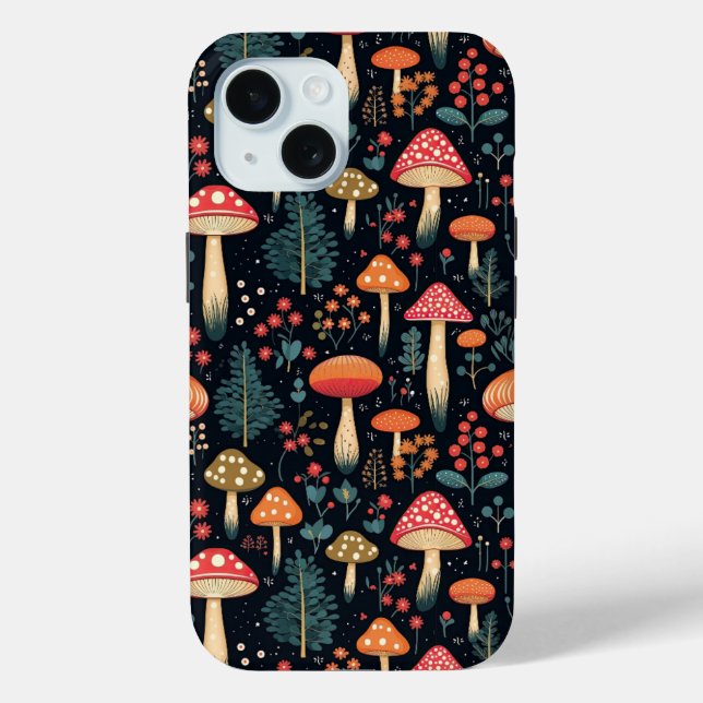 Mushroom Case-Mate iPhone Case (Back)