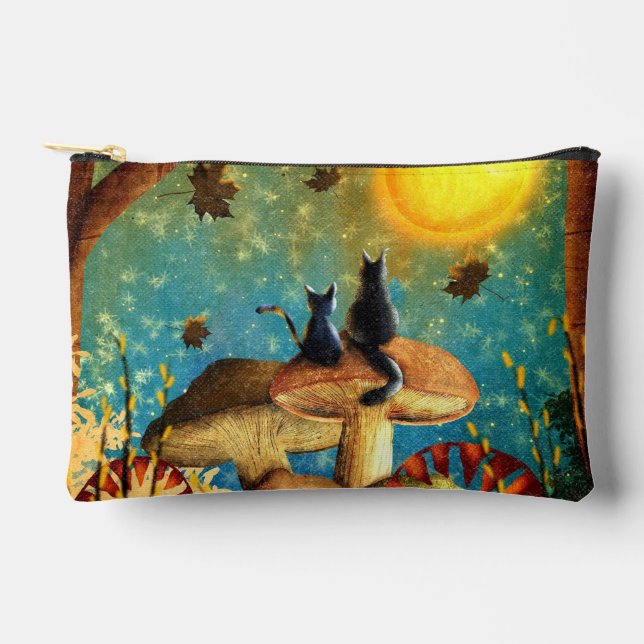 Mushroom Cats  Accessory Pouch (Front)