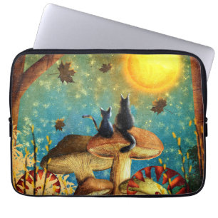Mushroom Cats  Laptop Sleeve