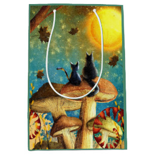 Mushroom Cats Medium Gift Bag