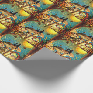 Mushroom Cats Wrapping Paper