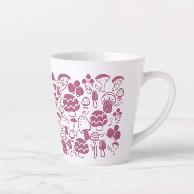 Mushroom Cherry Latte Mug (Right)