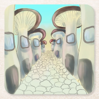 Mushroom city coasters
