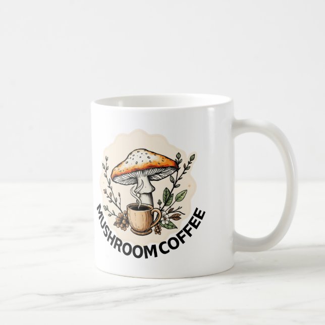 MUSHROOM COFFEE COFFEE MUG (Right)