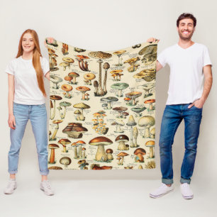 Mushroom Collection Fleece Blanket