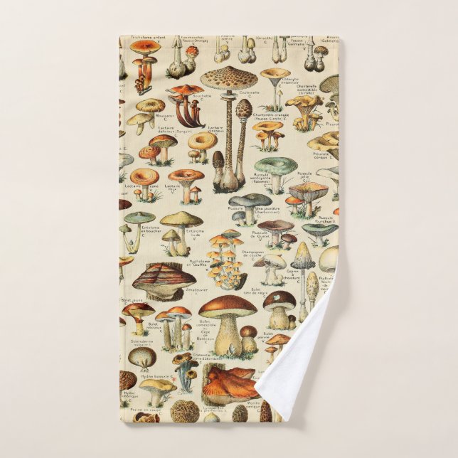 Mushroom Collection  Hand Towel (Hand Towel)