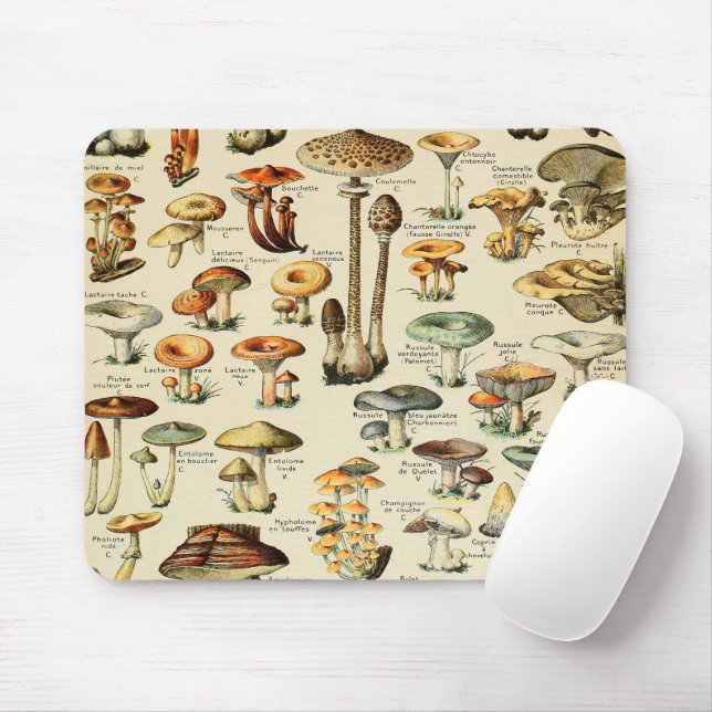 Mushroom Collection  Mouse Mat (With Mouse)