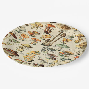 Mushroom Collection Paper Plate