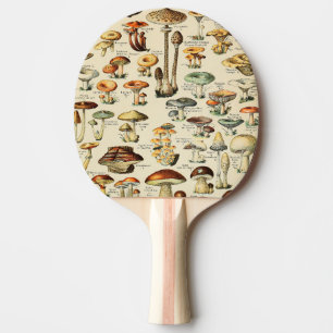Mushroom Collection Ping Pong Paddle