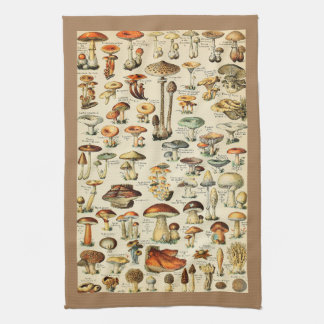 Mushroom Collection Tea Towel