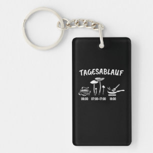 Mushroom Collector Timetable Key Ring