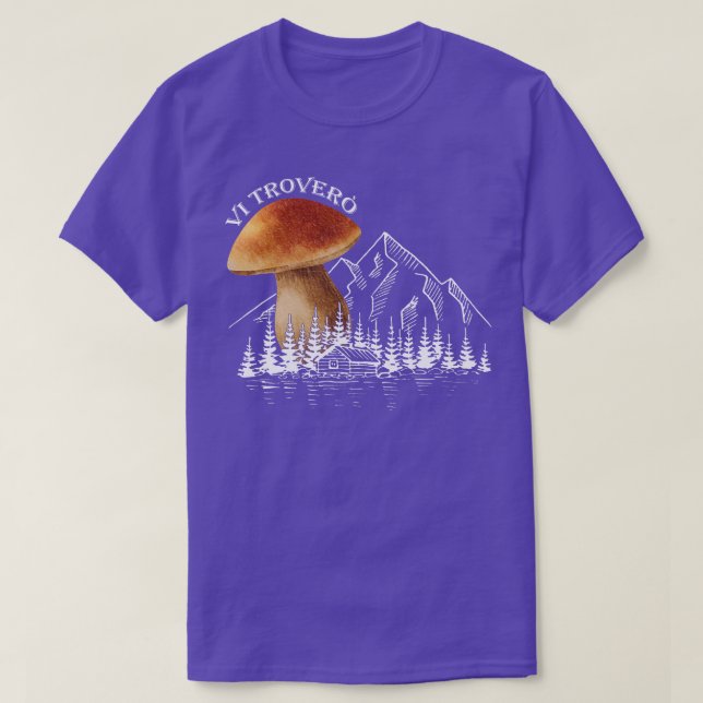 Mushroom Collectors For Hiking Mushrooms Porcino T-Shirt (Design Front)