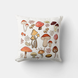 Mushroom Core, Retro Mushroom, Mushroom Vintage Cushion