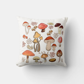 Mushroom Core, Retro Mushroom, Mushroom Vintage Cushion