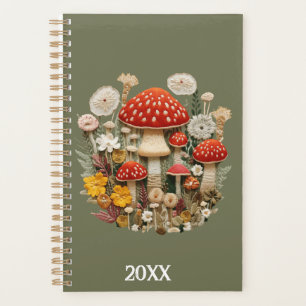 Mushroom Cottage Core Planner