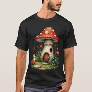 Mushroom Cottage Garden T-Shirt