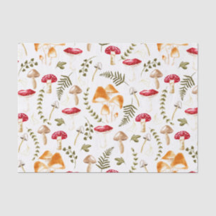 Mushroom Cottagecore Aesthetic Watercolor Tissue Paper