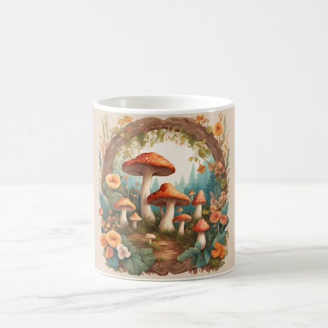 Mushroom Cottagecore Coffee Mug (Center)